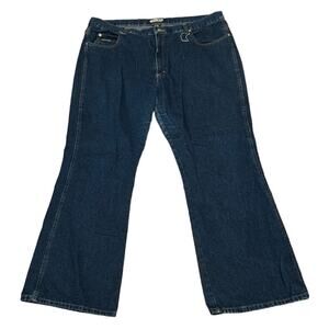 NWOT Women's Tractor Brand Flare Leg Jeans High Rise Size 20 Dark Wash